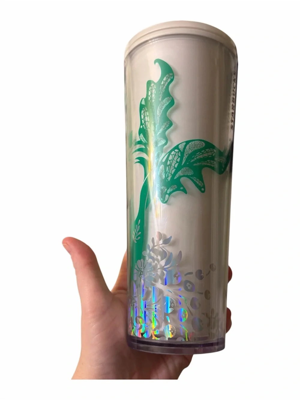 Starbucks 2022 Holiday Mermaid Iridescent Siren Cold Cup 24 oz Cold Tumbler